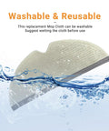 All In One Replacement Parts Kit For Your Robotic Vacuum Cleaner Compatible With S5 S5 Max S4 Max S6 S6 MaxV E4 E5 showing washable mop cloth