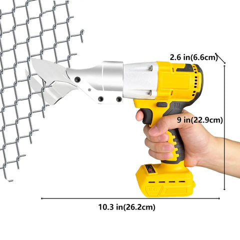 Heavy Duty Cordless Metal Shears For Dewalt 20V Max Battery Not Included cutting wire mesh, handheld ergonomics.