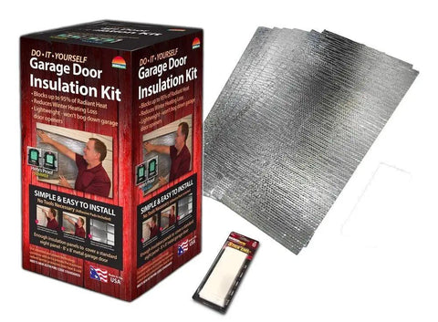 Garage Door Insulation Kit With Reflective Bubble Barrier Tech That Blocks Ninety Five Percent Of Radiant Heat Slashes Energy Bills