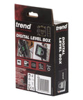 Digital Level Box And Angle Finder With Slick Magnetic Base And Backlit LCD Screen For Table Saw Miter Saw Blade Setup And Zero Sweat Bevel Cuts That Get Your Blades Dead On For Any Weekend Warrior Shop Build Black packaging with product details and images.