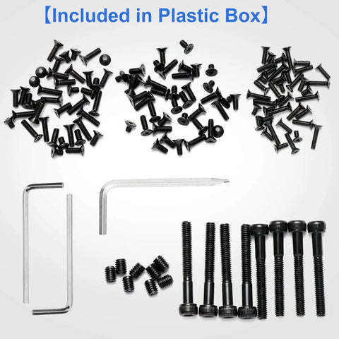 Pro Grade M3 M3.5 M4 Torx Anti Stripping And M4 Hex Screw Set With 6mm 8mm 10mm 12mm 14mm Lengths Standard Head Torx Key Screws
