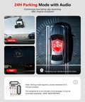 3 Channel Dash Cam For Cars Front And Rear With 4K Video And Cabin Cam HDR Night Vision Ride Ready 24 Hour Parking Mode setup