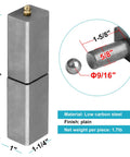 2 Pack Heavy Duty 5 Inch Weld On Ball Bearing Hinges For Wrought Iron Fence Gates And Trailers Low Carbon Steel With Zerk Fittings Built Like A Tank And Rollin Smooth with dimensions and details.