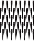 45 Piece Wood Anchor Repair Kit for Stripped Screw Holes Black Finish with Top Threaded Design for Tight Grip on Loose Hinges Cabinets Drawers Shelves and Furniture Includes Extra Pieces for Future DIY Fixes Pro Grade Confidence, black ABS anchors