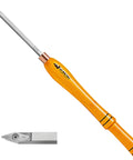 Mid Size Easy Detailer Woodturning Tool With Diamond Cutter For Smooth Finishes, 21 Inch Overall Length, 14 Inch Maple Handle