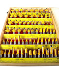Heavy Duty 70 Piece Woodworking Router Bit Set With 12.7 Mm Tungsten Carbide Straight Cutters Stored In A Snazzy Wooden Crate.