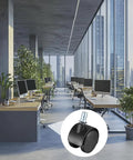 Rollin Smooth With These Top Notch Premium Nylon Caster Wheels 4 Pack 1.5 Inch swivel twin design displayed in a modern office.