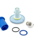 3.5 GPF Closet Aquaflush Diaphragm Rebuild Kit with diaphragm, handle, vacuum breaker, and O-ring components displayed on white