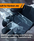 Extreme Cut Resistant Gloves Level 5 ANSI EN 388 Protection holding glass shards to show durability and grip