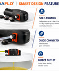 12V Portable Oil Change System For Boats And RVs, High Flow Oil Evacuator Pump with self-priming and quick connector features
