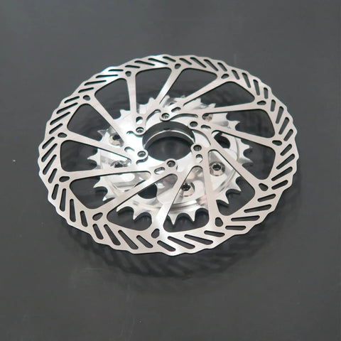 Disc Brake Rotor 160mm With Adapter And 28T Sprocket Kit For Gas Powered Bicycle Engines 48cc 66cc 80cc YD100 6061 Aluminum