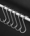 Heavy Duty Stainless Steel S Hooks 2.75 Inch Pack Of 100 For Hanging Pots And Pans, Coffee Cups, Clothes, Plants, Jeans Rust Resistant With Smooth Surface And Up To 22 Lbs Capacity