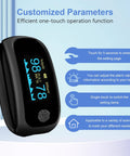 Rechargeable Finger Pulse Oximeter With SpO2 And Pulse Rate, Respiratory Monitoring, Fast Readings In 5 To 8 Seconds, Easy To Use Touchscreen Control