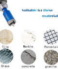 ChilternCasa 3/4 in diamond core drill bit set, blue vacuum-brazed hole saw with triangle pilot, pack of 2
