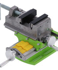 Built Like A Tank Heavy Duty 3 Inch Drill Press Vise Cross Slide for Precision Milling with solid aluminum base