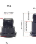 Rear Derailleur Mounting Screws For Tx35 And Tz50, Durable Steel Bike Derailleur Fixing Bolts, size comparison S and L