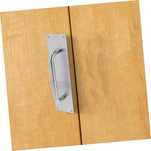 Shop Grade Stainless Steel Door Pull Handle And Push Plate Built Like A Tank For Commercial Interiors With Anti Corrosion Finish And Effortless Everyday Operation