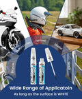 Two-Pack Car Touch Up Paint Pen With Clear Coat Pen Kit For White Cars, Waterproof And UV Resistant Scratch Repair on various surfaces