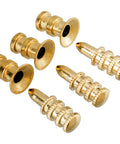 Heavy Duty Table Leaf Connectors And Bolt Sleeves For Extension Dining Tables Rock Solid Zinc Alloy Hardware with Brass Plated Finish