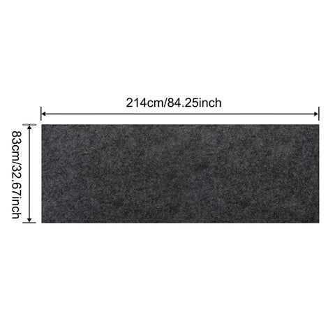 32x84 Inch Garage Floor Mat For Cars And Motorcycles, 3mm Thick Non Slip Oil Absorbent Floor Protector, Large Oil Spill Mat