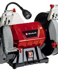 Workhorse Bench Grinder With 200mm Sanding Disc And 400 Watt Motor Includes Coarse Fine Grinding Wheels with LED light.