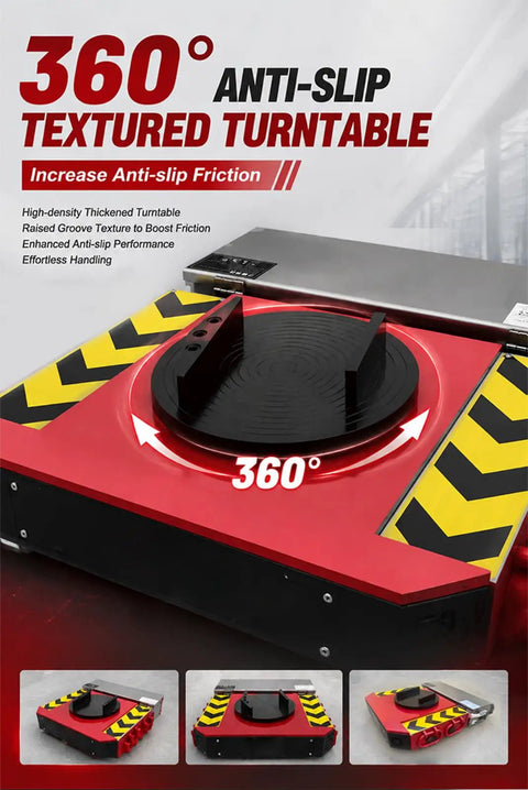 360° Anti-Slip Textured Turntable for Rock Steady Electric Skates Mover, Durable with raised grooves for better friction.