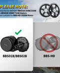 Diagram showing compatibility of 48T Chain Ring For BBS02B Mid Drive Motor with BBS01B/BBS02B but not BBS-HD