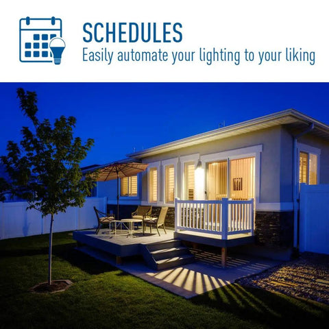 Smart LED Vintage Glass Filament B11 Bulb 40W Equivalent Tunable White 2200K To 6500K used in outdoor lighting schedule on home patio