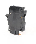 NC120 120/240V 20A 1 Pole Stab Lok Thin Circuit Breaker NC020 Replacement with black handle, side view.