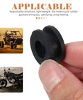 10 Pack Rubber Grommet Kit For Motorcycle Side Covers And Fairings Durable Black Rubber Easy Install Lightweight Replacement Parts For Ride Ready Performance And Daily Motorcycle Maintenance close-up in hand