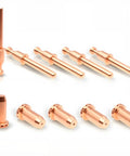 SL40 Plasma Torch Electrode Tip Kit For Cutmaster 42 Plasma Cutter Compatible With Thermal Dynamics 1-4200 10 Pieces Consumables