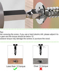 Demonstration of Size 4 Flat Head Wood Screws Assortment Kit 420 Pcs Stainless Steel 304 Phillips for cabinet hinge mounting