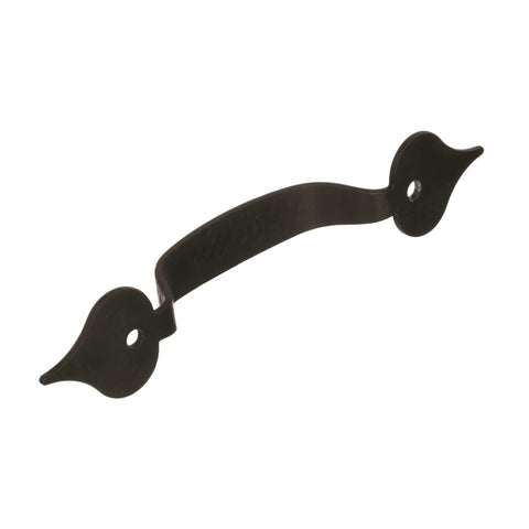 Side view of Colonial Black Cabinet Pull 3-3/8 Inch Center to Center Everyday Heritage Drawer Pull for Cabinets and Furniture