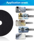 Heavy Duty Floor Stripping Pad 17 Inch For Water Based Finish Removal And Deep Cleaning, application areas include commercial and retail