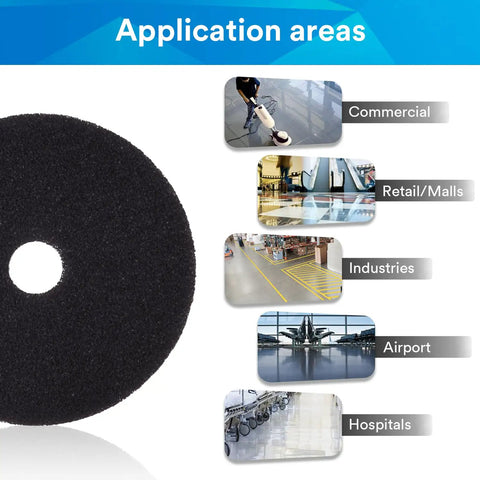 Heavy Duty Floor Stripping Pad 17 Inch For Water Based Finish Removal And Deep Cleaning, application areas include commercial and retail