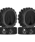4Pcs Soft Rubber RC On Road Car Tires For 1 By 10 Scale Touring Cars With Foam Inserts Direct Replacement For Most On Road Chassis 71mm OD 26mm Wide