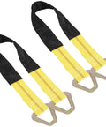 2 Pack 36 Inch By 2 Inch Axle Tie Down Straps With Protective Sleeves And D Rings, Heavy Duty Car Tie Down Straps, 9000 Pound Breaking Strength