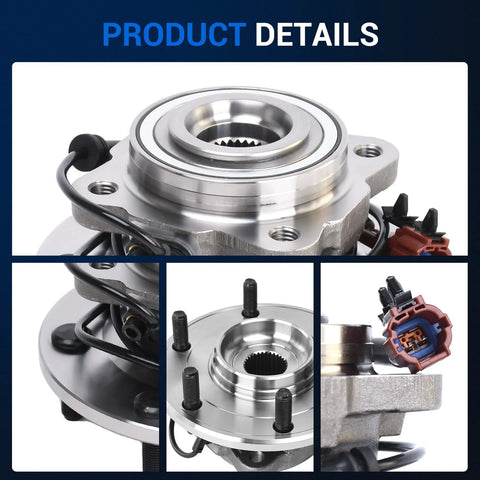 Detail view of Rear Wheel Hub And Bearing Assembly With ABS For Nissan Armada Pathfinder Infiniti QX56 6 Lug Ready To Roll Replacement 541004