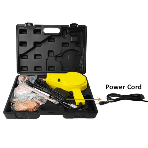 Portable Auto Body Dent Repair Kit With 110V Stud Welder For Thin Metal Panels Under 1mm in plastic case with power cord