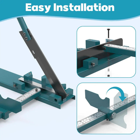 Open Slot PVC Wire Duct Cutter with adjustable angles and double scale ruler for electrician projects, easy installation view