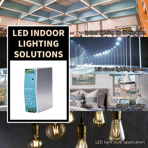 Industrial 12V 120W DIN Rail Power Supply With UL 508 TÜV Certification, Short Circuit And Overload Protection, High Efficiency, Beefy And Reliable For Control Panels And Semiconductors, metal housing