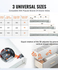 Heavy Duty Bottom Mount Drawer Slides 21 Inch Set Of 6 Pairs With Ball Bearing Full Extension And Soft Close Noiseless Steel Tracks For Cabinets And Kitchen Drawers Locking Design 100 Lb Capacity Built Tough For Everyday Use, 21 inch slide size chart