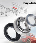 Rear Axle Bearing Inner Spacer Oil Seal Kit For Nissan Titan 2004-2007, Frontier 2005-2017, Xterra 2006-2015 with diagram