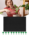 Automatic Gardening Capillary Mat With Labels 47x39 Inch plant water wicking mat for indoor seedlings with green labels visible