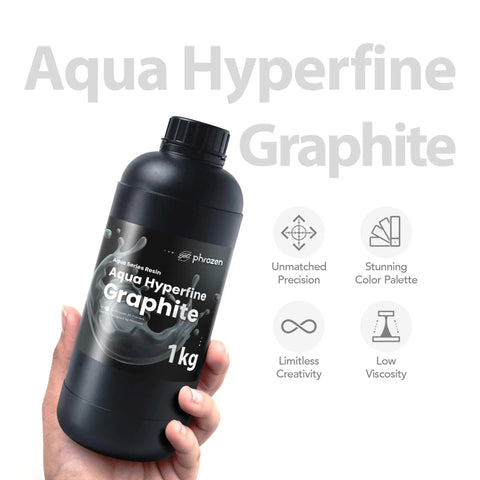 Top Shelf Graphite 3D Printing Resin Designed For 9K And 12K Ultra High Resolution Printers 405 Nm Uv Curing Photopolymer With Minimal Shrinkage Super Crisp Details And Butter Smooth Surface Finish In One Kilogram Pack