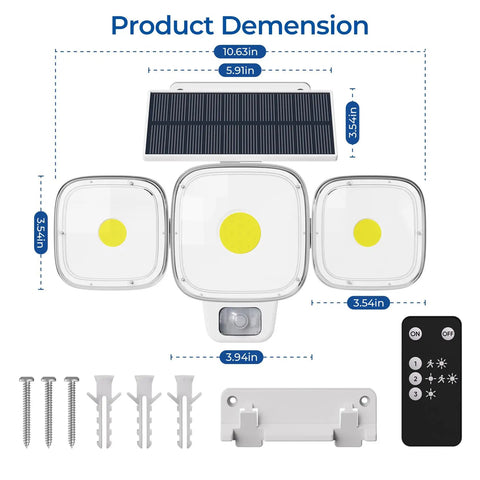 Hella Bright Solar Motion Sensor Outdoor Lights With Remote And Three Smart Modes Using Cob Led Lighting For Zero Dark Spots And Top Tier Security Perfect For Patios And Walkways With Dead Easy Install And Killer Rain Proof Design