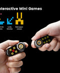 Hands holding Rechargeable EDC Flashlight With RGB Pixel Display And Interactive Games Adjustable Brightness A Compact Go To Mighty LED Tool