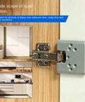 Door Hinge Router Jig With Adjustable Mortise Guide And 2mm Precision Groove installed on wooden cabinet door