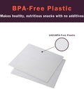 BPA-Free Plastic trays for Top Shelf Food Dehydrator With Six Stainless Steel Trays, durable for healthy snacks.