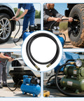 Air Tank Valve Kit With Safety Manifold And 0-200 PSI Gauge, 4 Ft Air Hose, Thread Seal Tape, Grab-and-Go Portable Tank Repair Set, 3 Piece Easy Fix For Quick Leaks And Maintenance on portable air tanks and compressor tires
